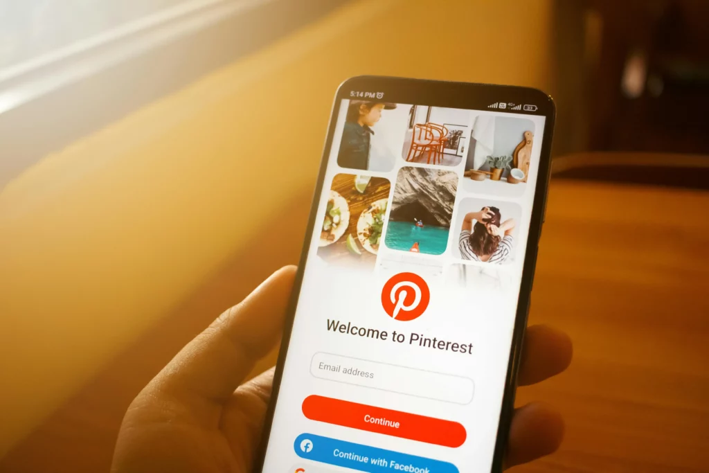 Pinterest login