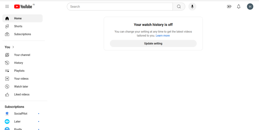 Youtube Dashboard