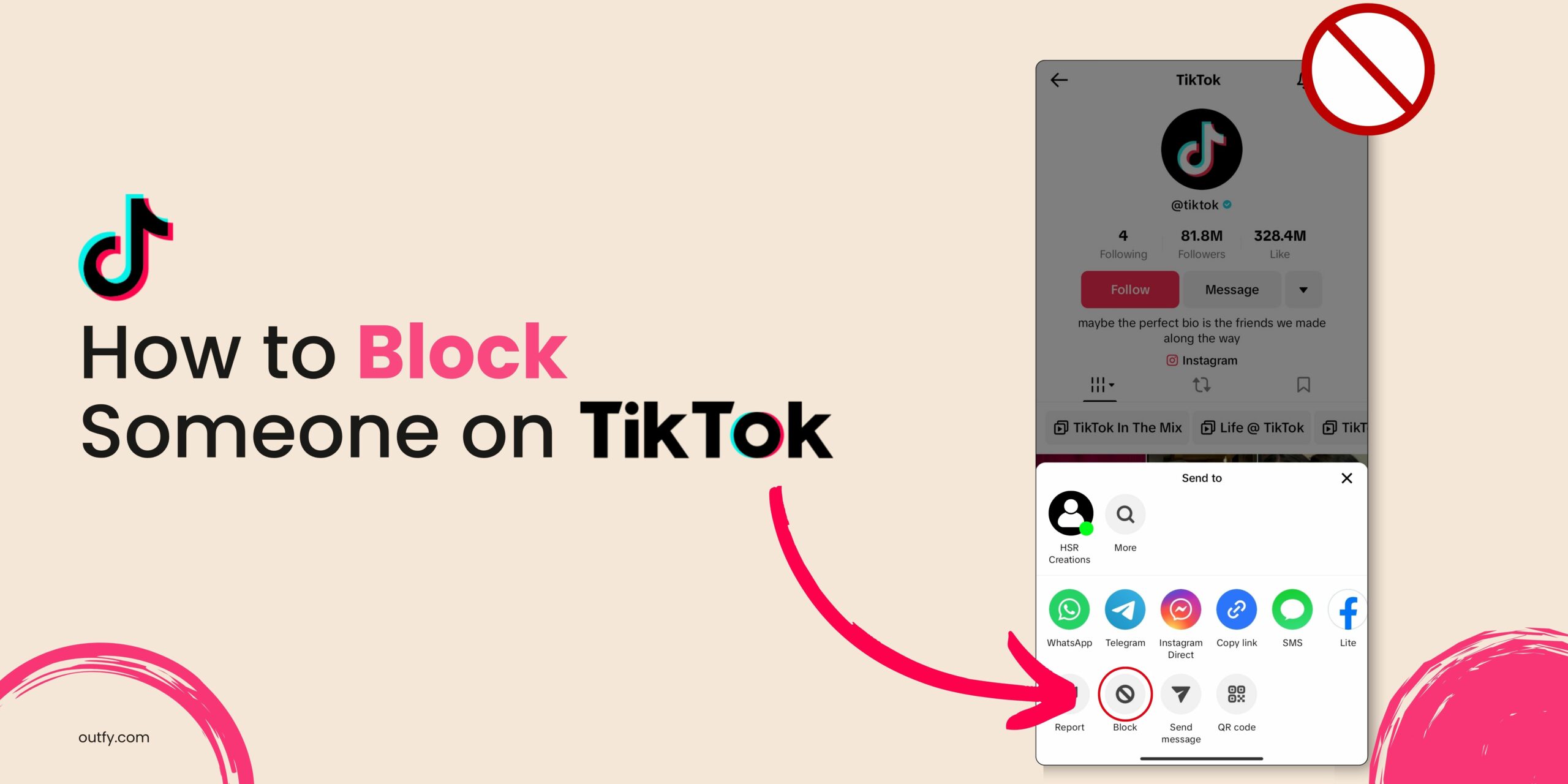 how to block someone on TikTok