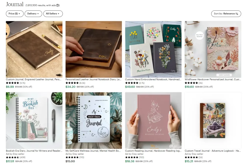 Journals on Etsy - How to Sell Journal on Etsy