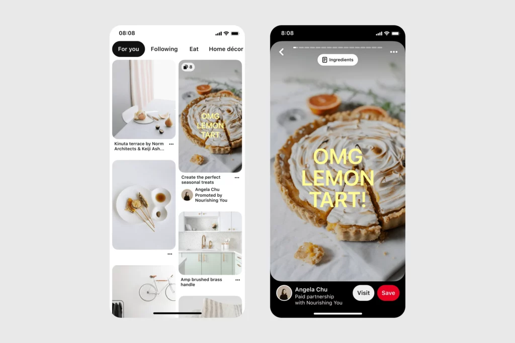 Shopping Features on Pinterest